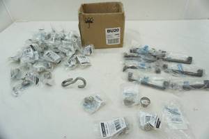 lot 273 image: (56ct) 1-14 Hollow Diecast Knobs, satin nickel