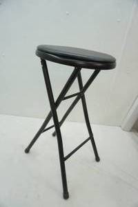 lot 308 image: fold up stool 2 tall 13 diameter