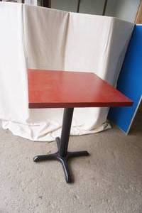 lot 335 image: 2 square cafe table 30 tall