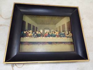 lot 26 image: Lighted Lords Supper Artwork