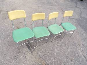 lot 106 image: 4 Metal Childrens Chairs