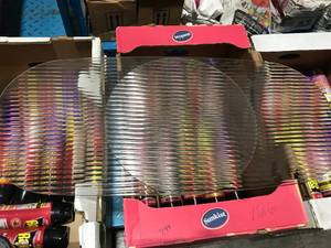 lot 140 image: 2GLASS TABLE TOPS