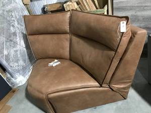 lot 15 image: BROWN CORNER SECTIONAL PIECE