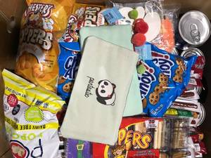 lot 82 image: BOX PAST DATED FOOD AND OTHER MISC ITEMS