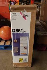 lot 10 image: Room Essentials 5-Shelf Bookcase -White Finish