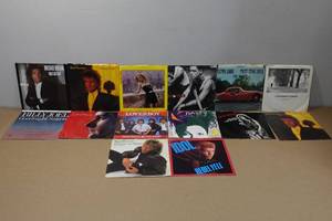 lot 117 image: Assorted 45 RPM Vinyl Records - Rod Stewart, Billy Idol, Michael Bolton