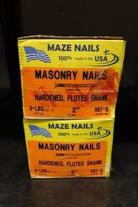 lot 165 image: 2 Boxes 2 Hardened Masonary Nails