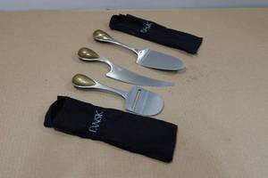 lot 176 image: Vintage Dansk Cheese Knife Set