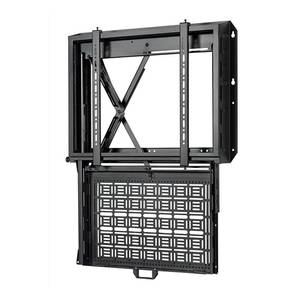 lot 15 image: B-Tech AV Mounts - New in Box BT7885 (Black) Flat Screen Wall Mount with Pull Down AV Storage