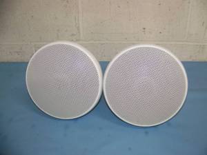 lot 35 image: Pair of SoundTube Sound Tube RS400i Pro  Commercial Audio Hanging - Pendant Style Speakers with BroadBeam Tweeters