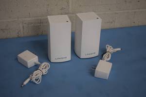 lot 5 image: PAIR of New Linksys VLP01 Dual-Band Pro-Level Velop Mesh Wi-Fi WiFi Whole Home Wireless Network Units