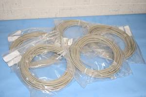 lot 58 image: Lot of 5 - New - CAT6 UTP 50 Feet Foot Plenum-Rated Ethernet  Network Cables with RJ45 Connectors