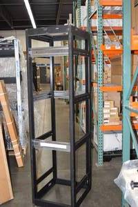 lot 63 image: Middle Atlantic MRK-4426 Professional  Commercial Audio & Video Equipment Rack w New Front & Rear Doors - MSRP $1,200