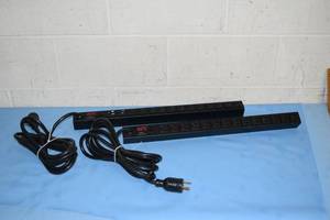lot 95 image: Lot of 2 - APC Basic Rack PDU Zero U 20-Amp 20A Power Distribution Units
