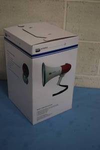 lot 92 image: MG Electronics (AudioVox) PGM-25 PGM25 Handheld Megaphone  Bullhorn with 25-Watt Built-in Siren Alert