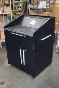 lot 115 image: Middle Atlantic L5-Series Professional Lectern  Podium on Casters with Slide-Out Keyboard Side Drawer and More