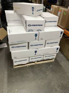lot 125 image: Miscellaneous LARGE Lot of New & Open Box Crestron Electronics Audio Video Control Items & Equipment
