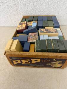 lot 36 image: Wood Box of Wood Blocks