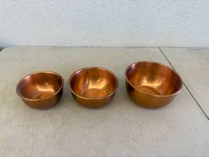 lot 42 image: Copper Bowls