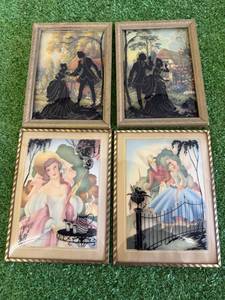 lot 48 image: Reverse Painted Artwork