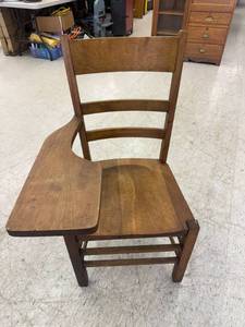 lot 52 image: Wood Chair Desk