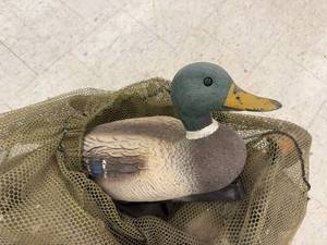 lot 126 image: Mesh Backpack of Duck Decoys