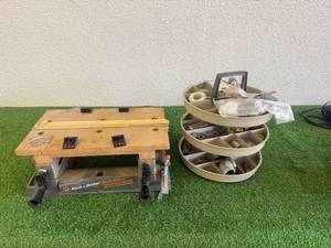 lot 132 image: Black & Decker Bench Top Workmate & Garage Organizer
