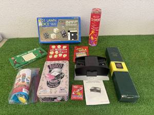 lot 155 image: Games, Card Shuffler, Dart Board