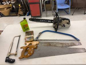 lot 190 image: Craftsman Chainsaw & Hand Saws