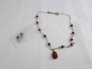 lot 16 image: Necklace, Earring Set...