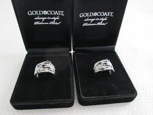 lot 29 image: 2 Gold Coast Size 9 Cocktail Rings...