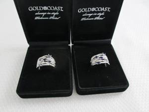 lot 31 image: 2 Gold Coast Size 9 Cocktail Rings...