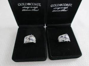 lot 34 image: 2 Gold Coast Size 9 Cocktail Rings...