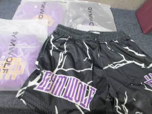 lot 47 image: 4 pr GymWolf Small Mens Shorts NWT...