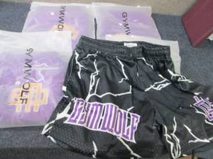 lot 49 image: 4 pr GymWolf Small Mens Shorts NWT...