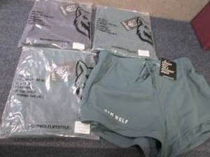 lot 59 image: 4 pr GymWolf Medium Womens Shorts ...