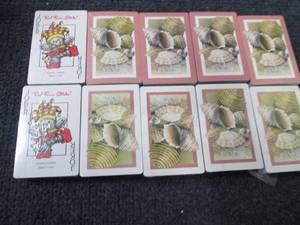 lot 136 image: 10 Decks Seashell Playing Cards...