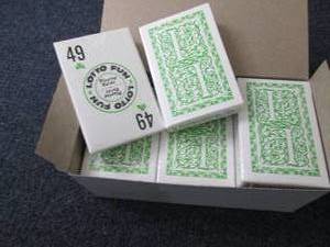lot 137 image: 12 Decks Lotto Fun Playing Cards...