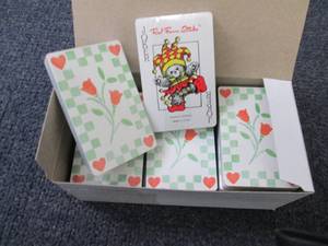 lot 145 image: 12 Decks Red Farm Flowers Playing C...