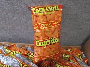lot 184 image: 24- 1.7 oz Diana Corn Curls Churrit...