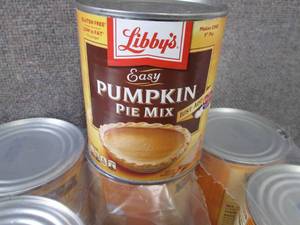 lot 195 image: 12- 30 oz Libbys Easy Pumpkin Pie ...