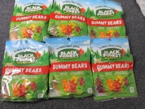 lot 232 image: 6- 4.5 oz Black Forest Gummy Bears...