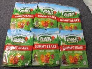 lot 234 image: 6- 4.5 oz Black Forest Gummy Bears...
