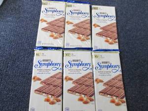 lot 241 image: 6- 4.25 oz Hersheys Symphony...