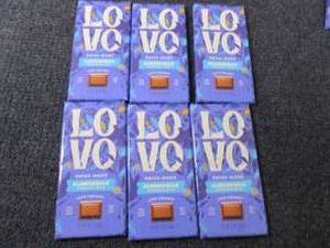 lot 251 image: 6- 2.82 oz Love Almond Chocolate...