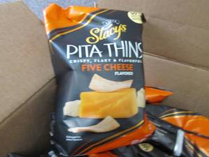 lot 268 image: 8- 6.75 oz Stacys Five Cheese Pita...