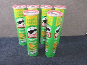 lot 269 image: 6- 6.71 oz  Party Stacks Pringles S...