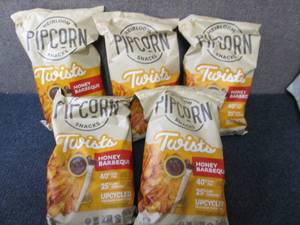 lot 272 image: 5- 4.5 oz Pipcorn Honey Barbecue Tw...