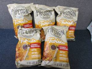 lot 273 image: 5- 4.5 oz Pipcorn Honey Barbecue Tw...