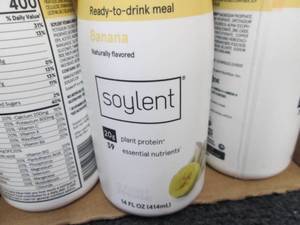 lot 275 image: 12- 14 oz Soylent Banana Protein Me...